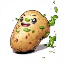 tasty looking potato tattoo design idea