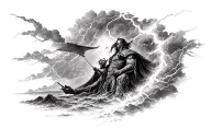 thunder storm gustave dore dan seagrave tattoo design idea