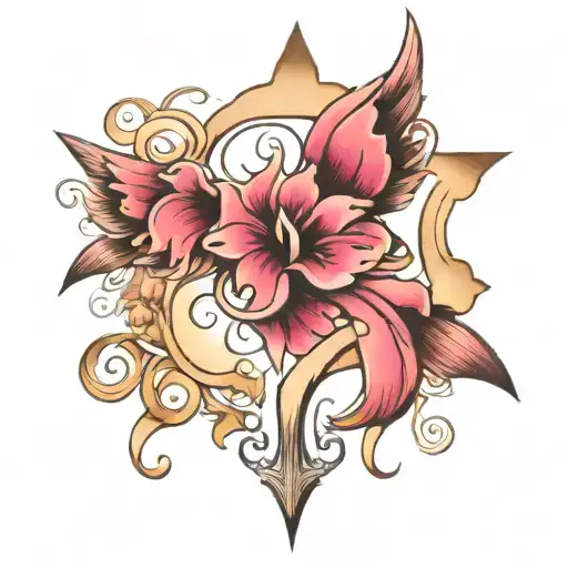breast cancer memoir tattoo design idea