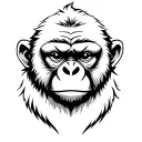 simplified version of the 3 wise monkey, minimalistic tattoo design idea