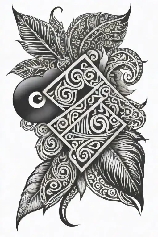 tribal tattoo dominican Republic meaning love loyalty and straight  tattoo design idea