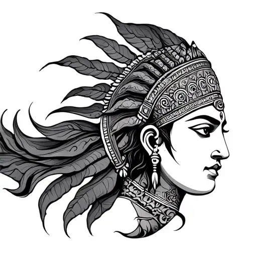 mahabharat inspired tattoo tattoo design idea