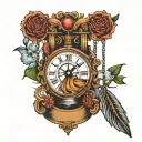 life is a pendulum that swings between desire and boredom tattoo design idea