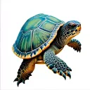 Shellback turtle tattoo design idea