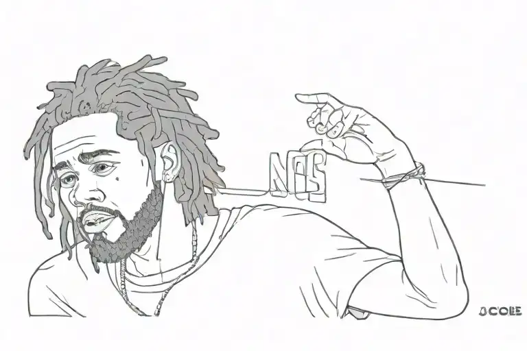 love yourz j cole tattoo design idea