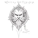 dwarf lotr moria tattoo design idea