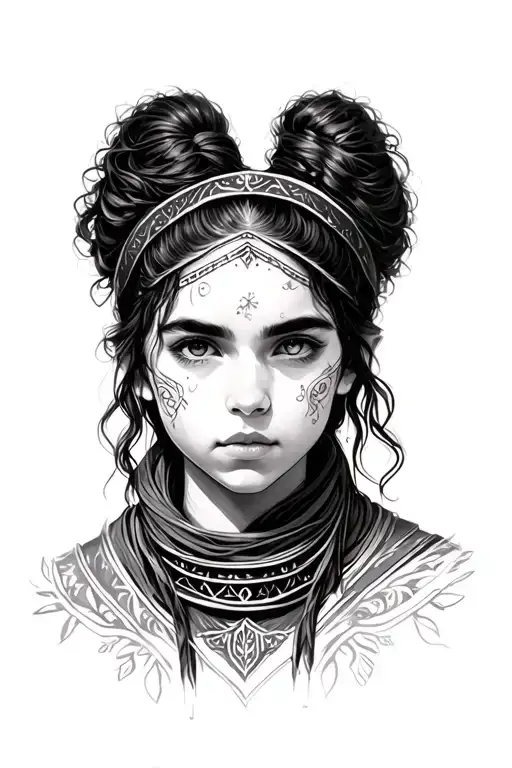 "Winter Rey" daughter tattoo design idea