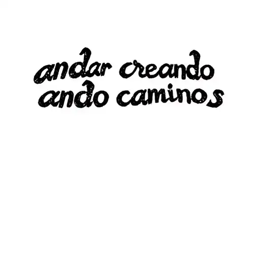 a text saying "andar creando caminos" around the forearm like a circle. additional design around the letters as a frame tattoo design idea