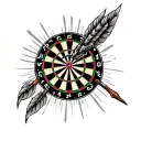 Darts tattoo design idea