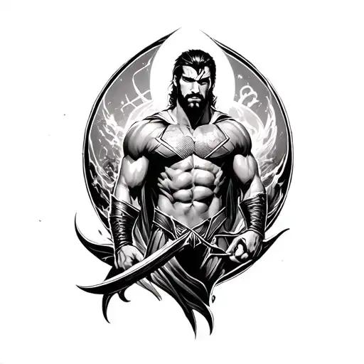 Aquaman tattoo design idea
