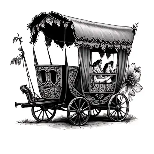 Gypsy Caravan tattoo design idea