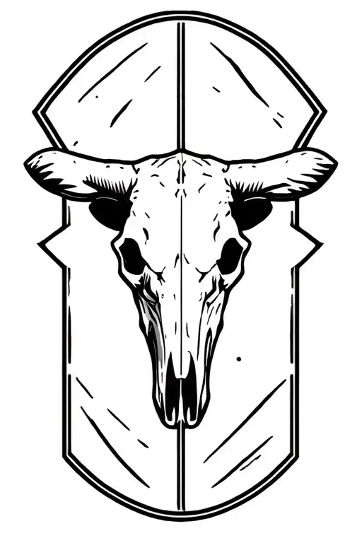 outline of texas. abstract. maybe a cow skull.  tattoo design idea