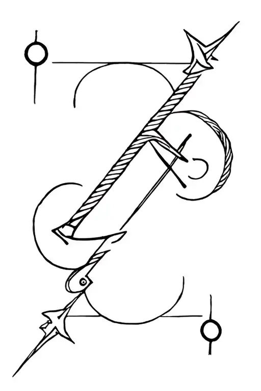 sagittarius symbol with aquarius and virgo tattoo design idea