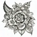 word SILK tattoo design idea