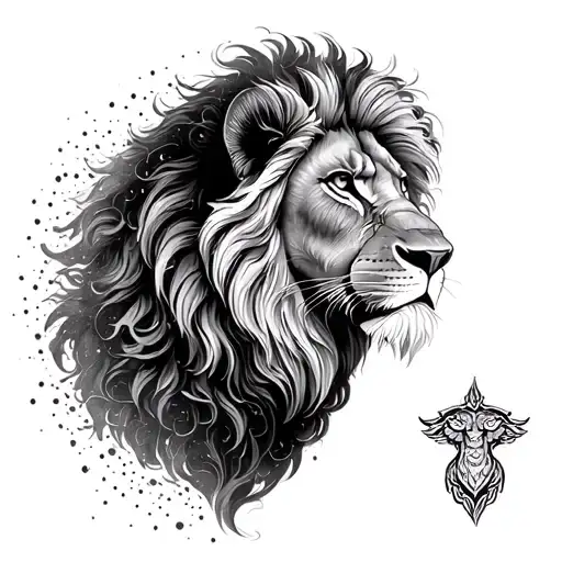 lion king tattoo design idea