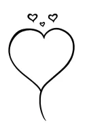 C initial with 3 hearts one heart tattoo design idea