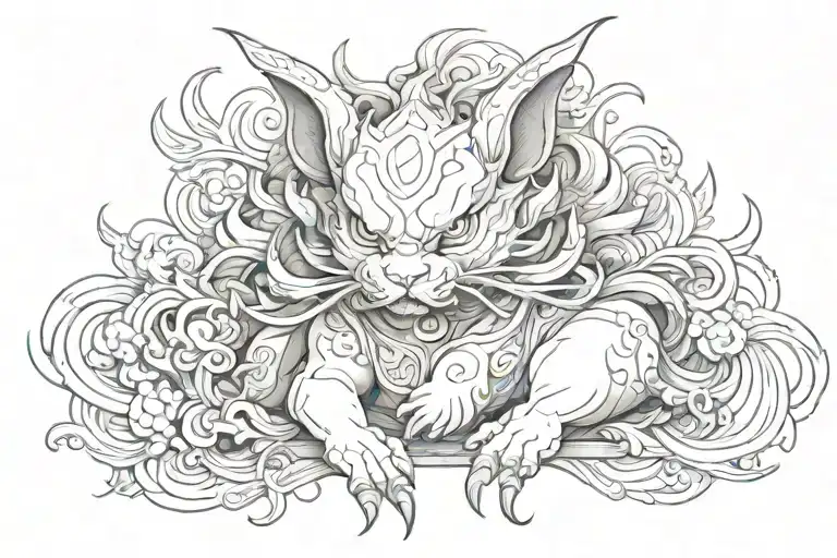 Pixiu tattoo design idea