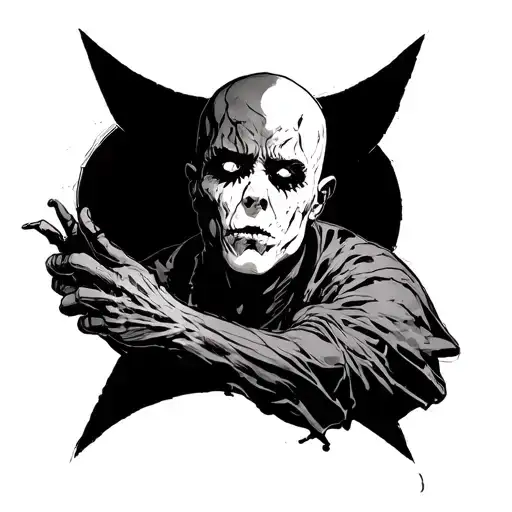 the sandman comic tattoo design idea