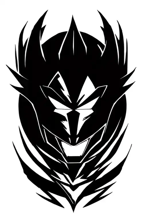 Majin symbol from DBZ tattoo design idea