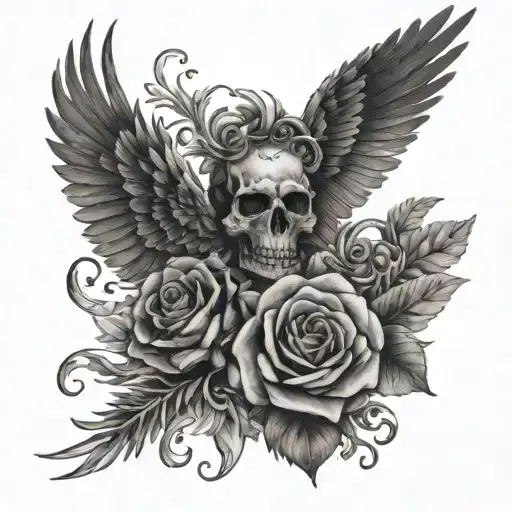 We Must Live and Die tattoo design idea