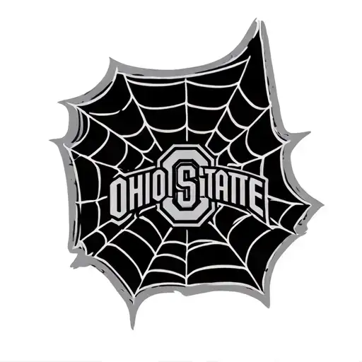 spider web, Ohio State Buckeyes tattoo design idea