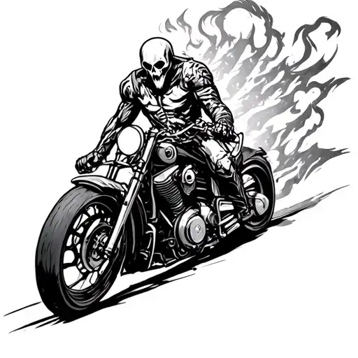 ghost rider tattoo design idea