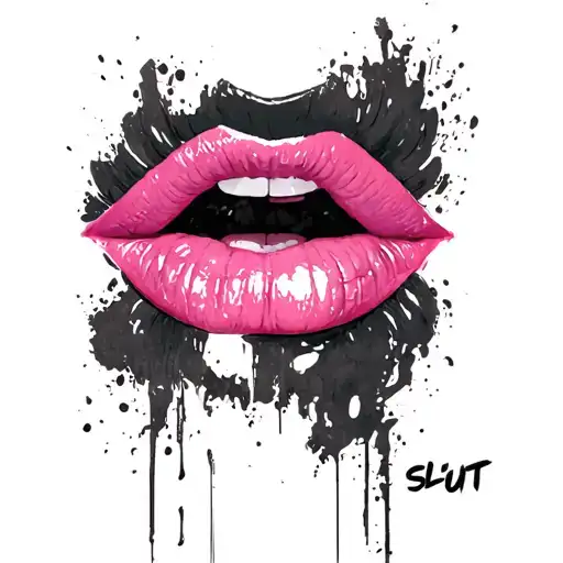 BBC SLUT tattoo design idea