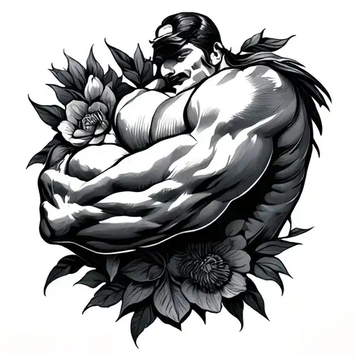 Bicep tattoo design idea