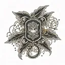 japanese omamori charm tattoo design idea