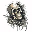 Skeleton tattoo design idea