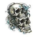 Skeleton tattoo design idea