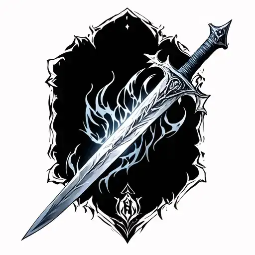 Do the frostmourne sword from Wow Wotlk tattoo design idea