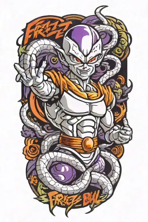 frieza dragon ball tattoo design idea