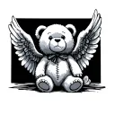 Angel Teddy Bear tattoo design idea