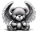 Angel Teddy Bear tattoo design idea