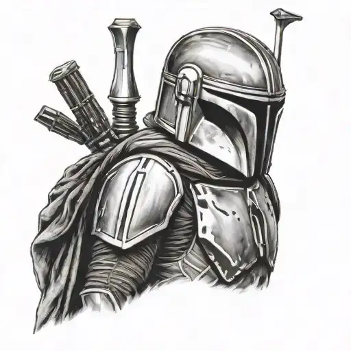 Mandalorian tattoo design idea