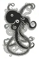 Tentacles tattoo design idea