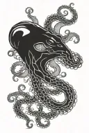 Tentacles tattoo design idea