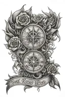 take risks or lose the chance  tattoo design idea
