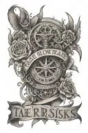 take risks or lose the chance  tattoo design idea