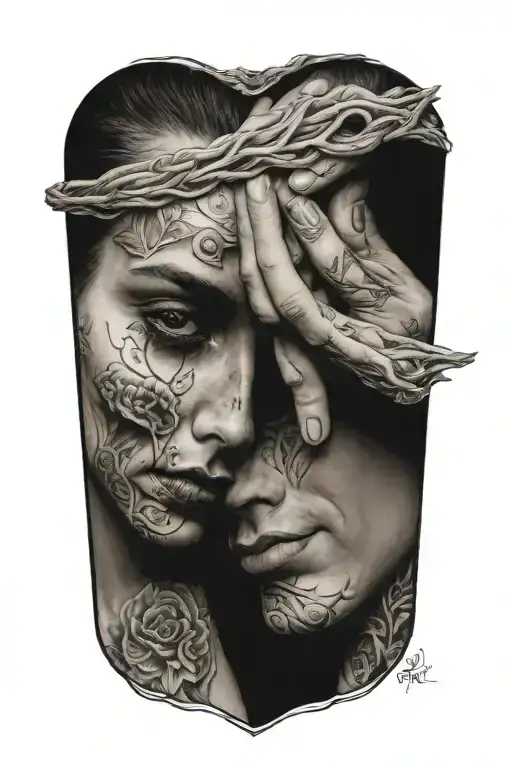 suicide awareness inside tattoo design idea