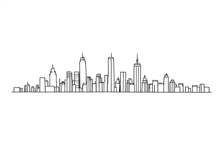 Nyc Skyline tattoo design idea