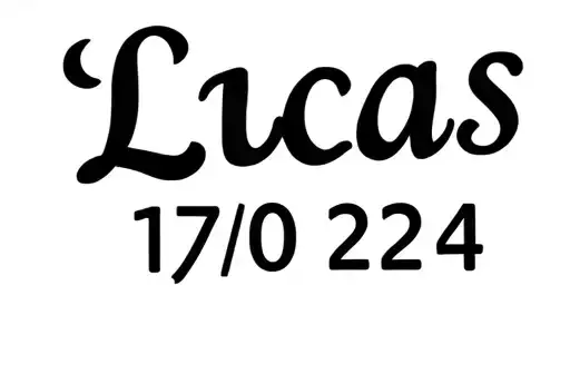"Lucas
17/07/24" tattoo design idea