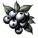 Huckleberry tattoo design idea