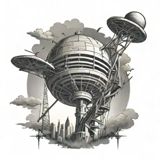 Dallas Sunsphere, post-apocalyptic tattoo design idea
