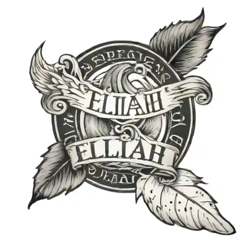 the name Elijah with his baby fo  and the date 9/10/20 on my forearm make simple  tattoo design idea