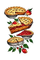 Make a pie tattoo design idea