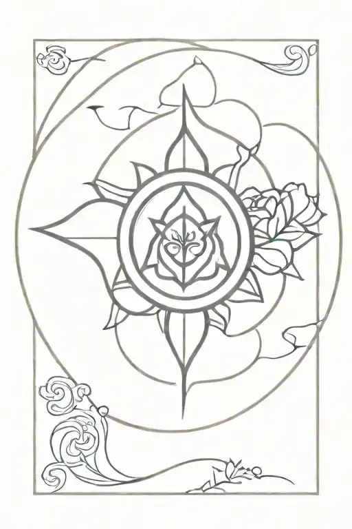 Buddhist symbol tattoo design idea