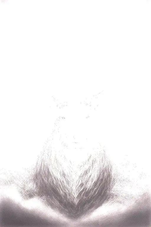 Celtic Stag with ragged hill background inbetween antlers tattoo design idea