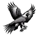 Buzzard tattoo design idea